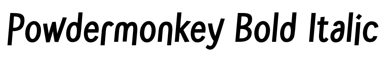 Powdermonkey Bold Italic